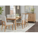 Crafted Cherry Dining By Ben & Erin Napier Uph Side Chair Oatmeal Fabric - 154-030B - Image 5