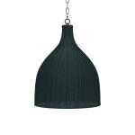 Hampton Rattan Pendant Medium Lighting Blue 12