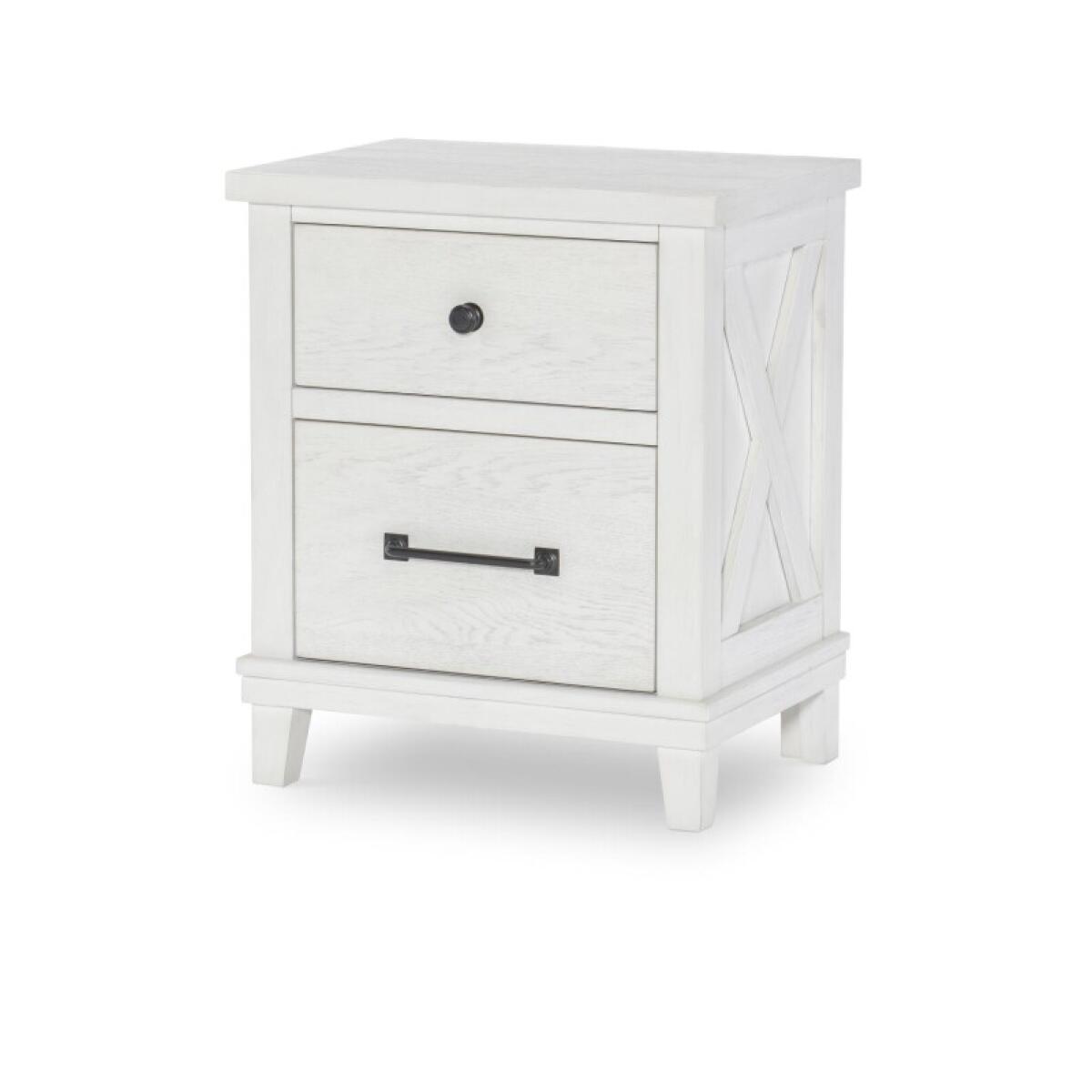 610f87e72626812f0e8541083097f604 Night Stand White Finish Aged White 1861-3100V - Image 1