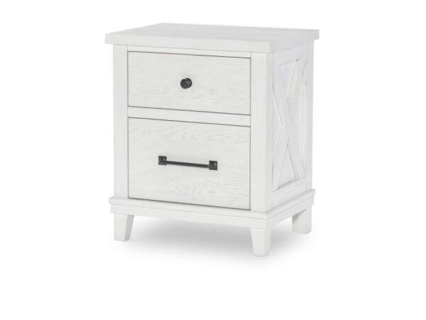 Night Stand White Finish Youth Nightstands Aged White