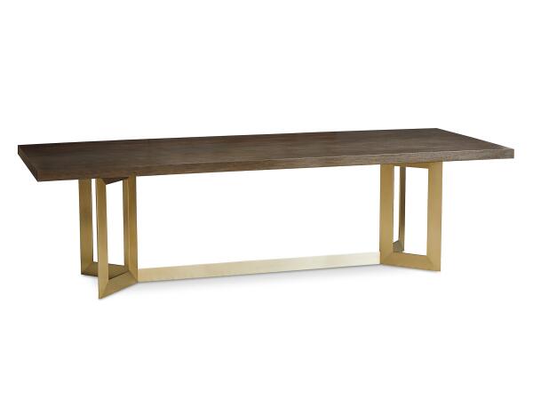 Modern Rectangle 108″ x 42″ Dining Table Dining Tables Bassett Furniture