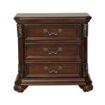 Messina Estates 3 Drawer Night Stand Nightstands Brown 14
