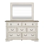 Abbey Park King California Sleigh Bed, Dresser & Mirror, Chest - Image 4