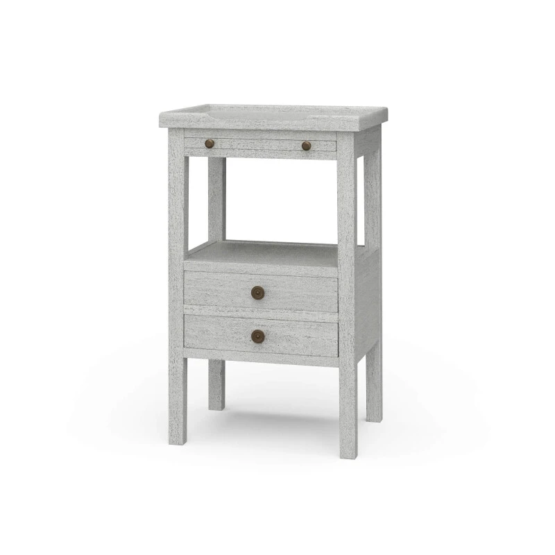 6210fb3e82fcee7840d6d962ee41ba94 Eton 2 Drawer Side Table W/ Pull Out Shelf - Image 1