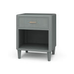 Lexington 1 Drawer Bedside Table W/ Rattan - Image 3