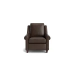 Magnificent Motion Leather Panel Arm Power Wall Recliner