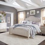 Farmhouse Reimagined Queen Poster Bed, Dresser & Mirror, Night Stand
