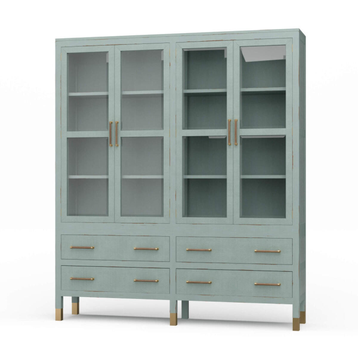 62ca669dc15fcdac5ae2de5757eeefa7 Kagu 4 Door Tall Cabinet W/ Premium Rattan - Image 1