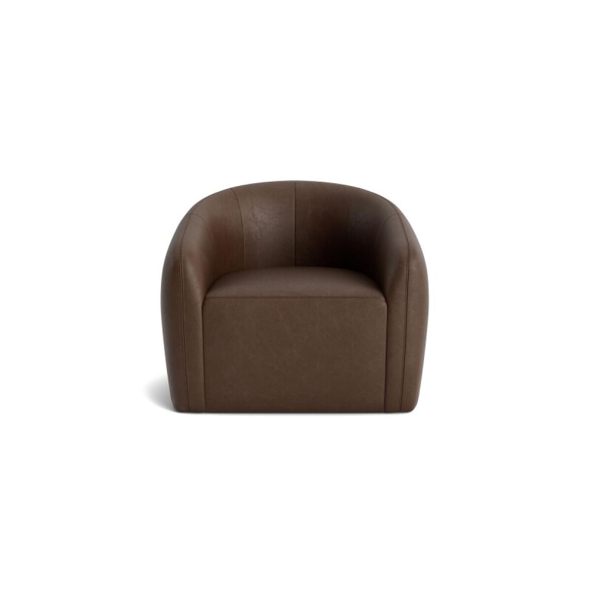 62d3e69e5c7879175537082bc97a54b7 Garner Leather Barrel Swivel Chair - Image 1