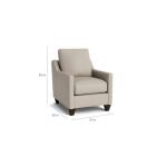 True Custom™ True CustomÂ® Leather Slope Arm Accent Chair Chairs Bassett Furniture 13