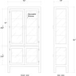 Alto Display Cabinet Entertainment Stands Batavia Black 19