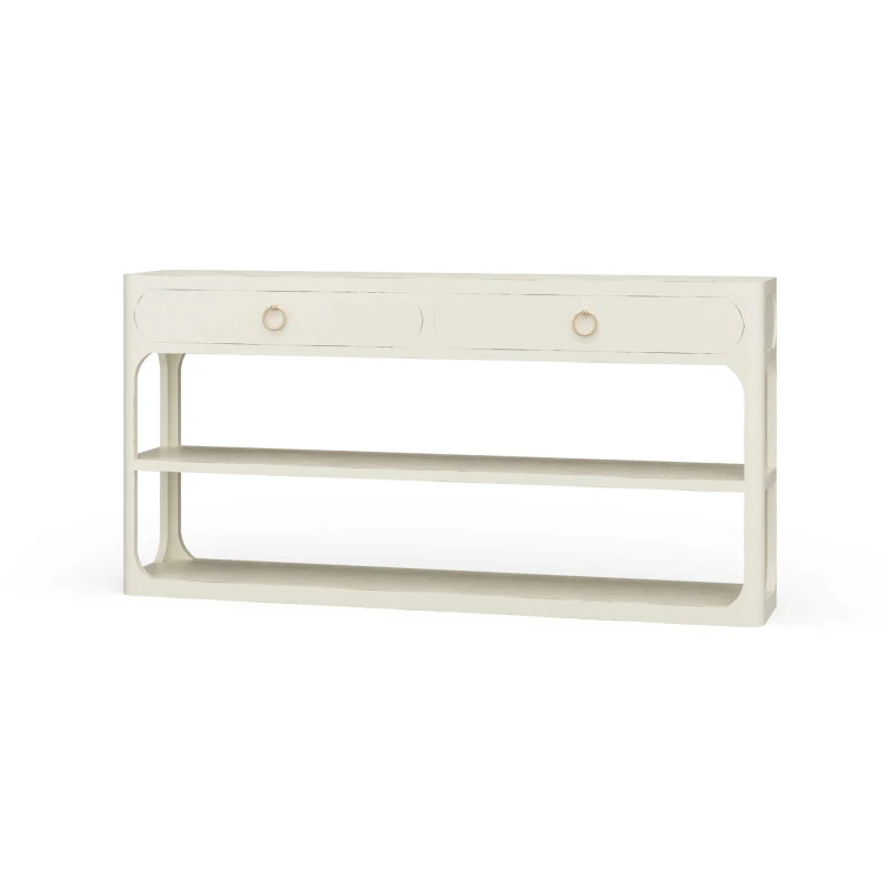 633bd9d38075ac68f693eb0df624da1e Corte Open Console Table W/ 2 Drawers - Image 1