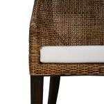 Savanah Rattan Dining Chair W/ Seat Cushion Chairs & Benches Architectural White 26