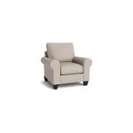 True Custom™ True Custom® Leather Large Roll Arm Accent Chair - Image 3