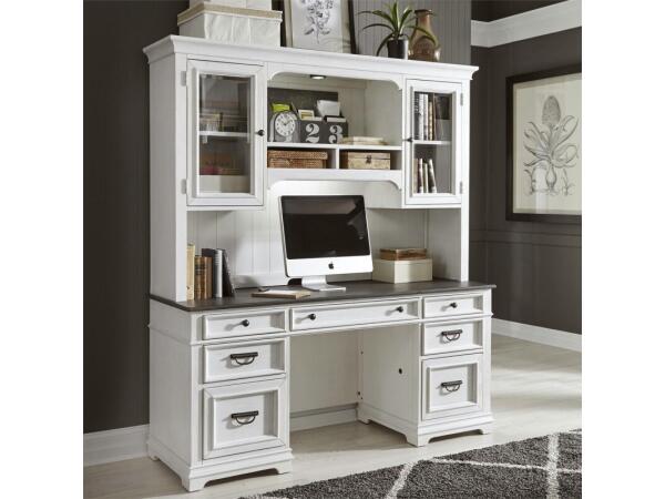 Allyson Park Credenza & Hutch Office Storage Liberty Furniture