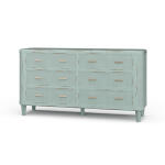 Lexington 6 Drawer Dresser W/ Rattan