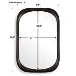 Malone Mirror, Bronze - Image 8