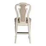 Magnolia Manor Counter Height Chair (RTA) Barstools Antique White & Weathered Bark 15