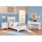 Bonanza Twin Mansion Storage Bed – White Finish Beds BB29 White 11