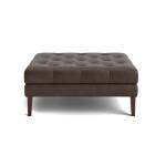 Danbury Leather Ottoman - Image 3