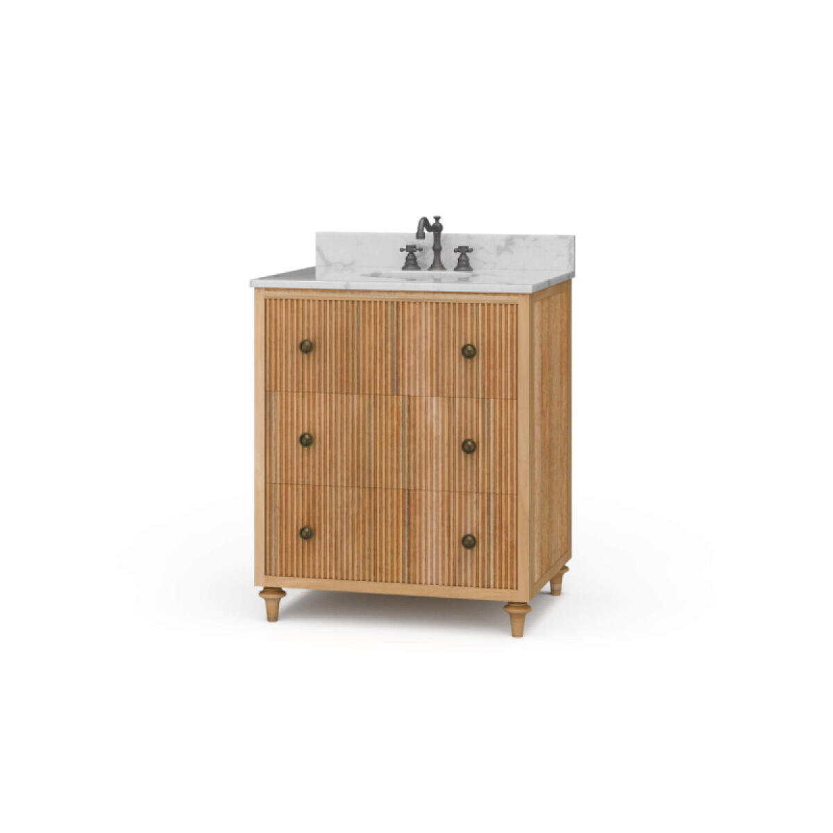 63ea0cbc9fac29735fdc668b6bf72340 Kraton Single Vanity W/ Sink & Marble Top - Image 1