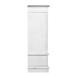 Abbey Park Mirrored Door Chest Chests Antique White & Weathered Brown 16