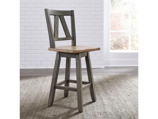 Lindsey Farm Counter Height Swivel Chair (RTA) Barstools Barstools 2