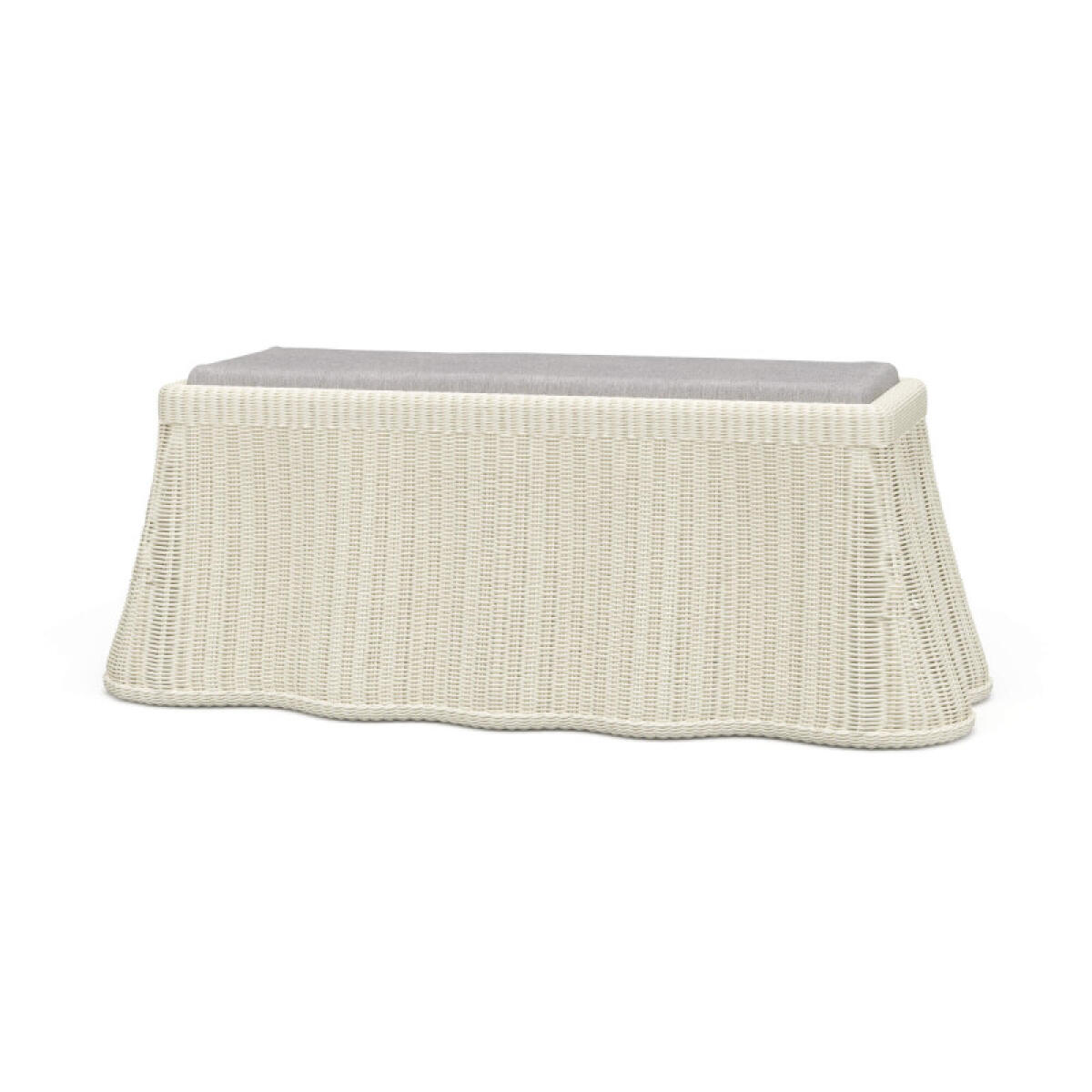 642112c36b9e675a8d44dcad5222c50b Newport Rattan Rectangular Ottoman W/ Cushion - Image 1