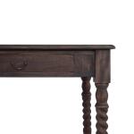Console Desk W/ Barley Twist Leg Desks Blue 15