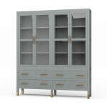 Kagu 4 Door Tall Cabinet W/ Premium Rattan