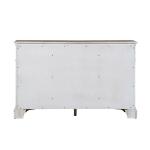 Magnolia Manor Server Dining Storage Antique White & Weathered Bark 19