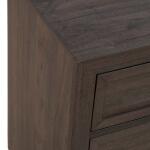 Modern Edge Nightstand w/ Charging Station Nightstands Brown 22