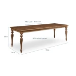 Amelia Maple Rectangle Dining Table with Leaf - Image 5