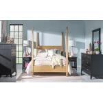 Complete Poster Bed Full 4/6 Natural Hickory Youth Beds Brown 12