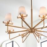 Lassen, 8 Lt Chandelier Lighting Gold 26
