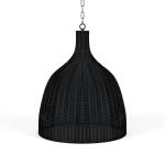 Hampton Rattan Pendant Large Lighting Black 15
