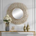 Swirl Round Mirror Mirrors Gold 15