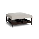 Kara Ottoman with Trays and Casters