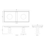 Milano Rectangular Dining Table 96" - Image 8