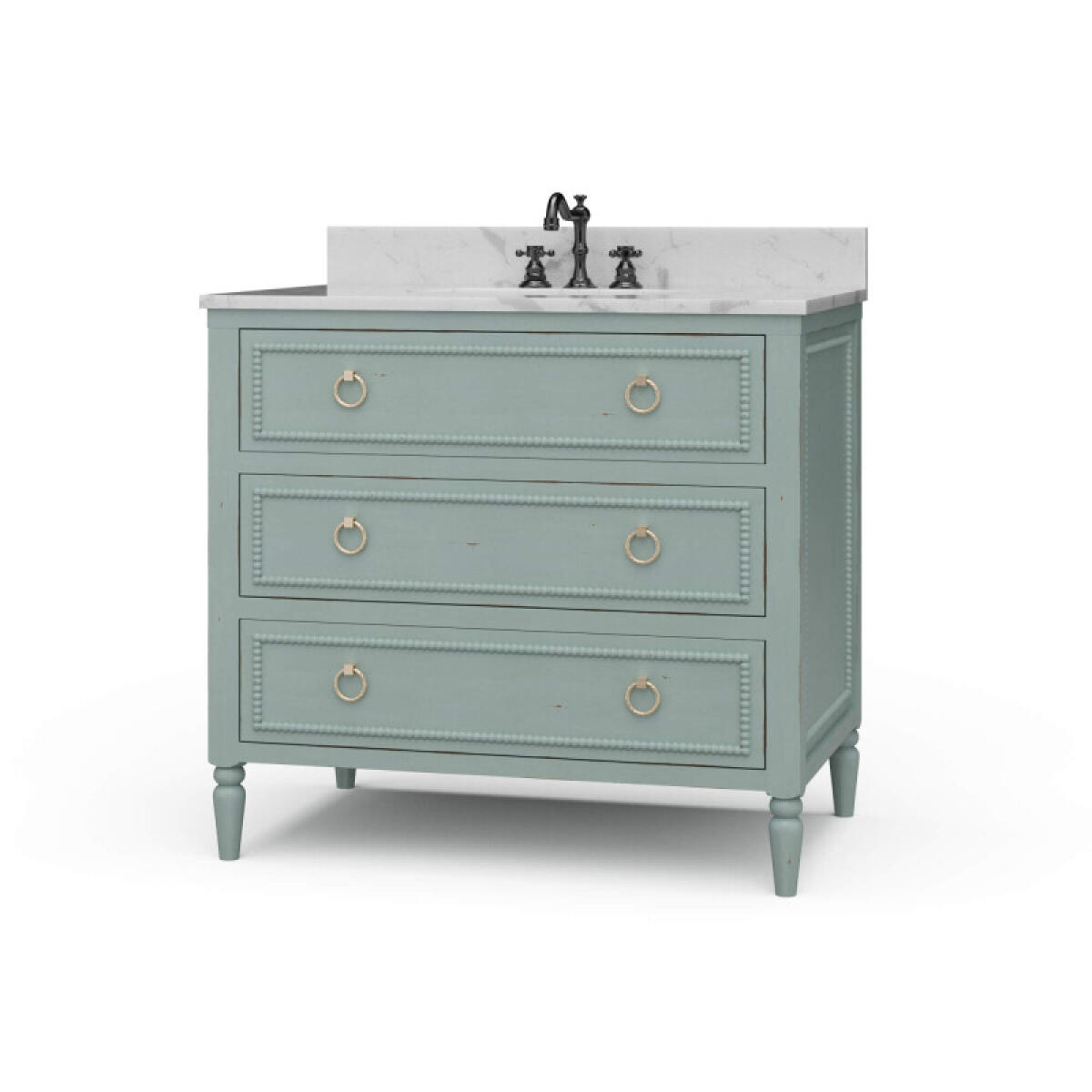 65d981d89cdbe5fad8e0cff8f6861c6e Cholet Single Vanity W/ Sink & Marble Top - Image 1