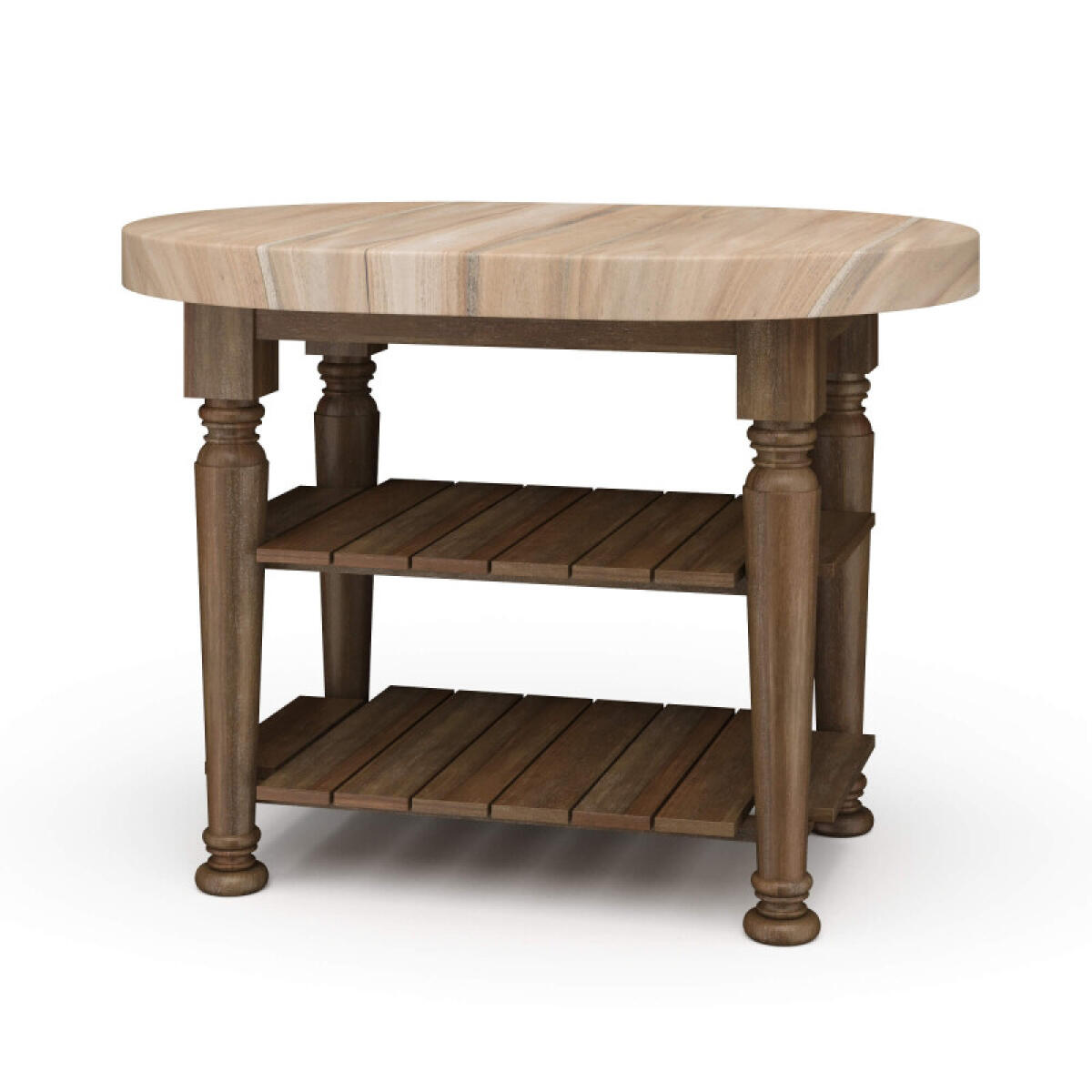 6649ec959c7f31ff61c23b5da9ee0ded Farmhouse Butcher Block Kitchen Island - Image 1