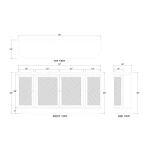 Dakota Oval 4 Door Sideboard W/ Rattan Panels - Image 8
