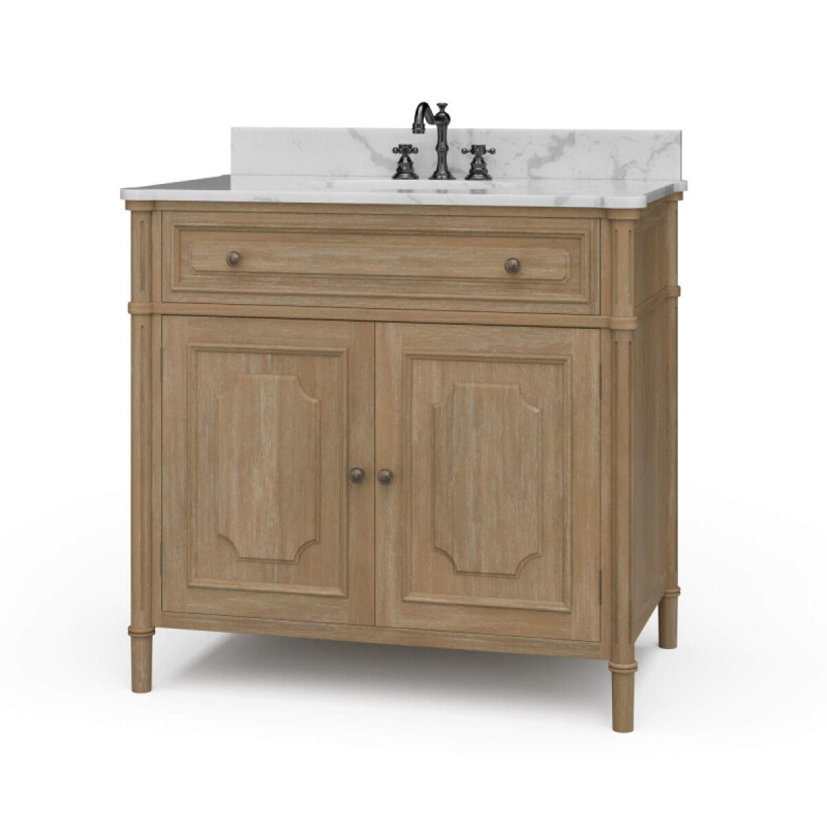 66616ff79c096c392f8243ef4f4c38dc Nantes Single Vanity W/ Sink & Marble Top - Image 1