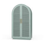 Vannes Wardrobe W/ Rattan Door