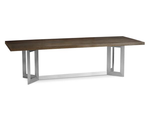 Modern Rectangle 108″ x 42″ Dining Table Dining Tables Bassett Furniture