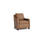 Scarlett Slope Arm Leather Accent Chair - Image 3