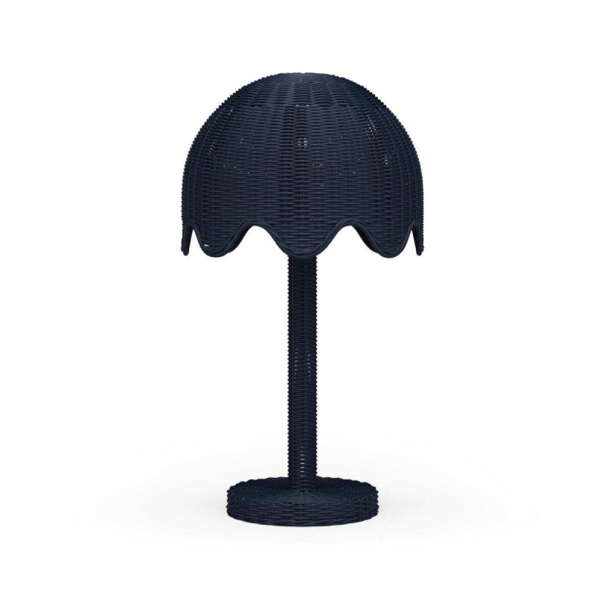 6786b0ad4497f928f528d683efef27cf Scalloped Rattan Table Lamp - Image 1