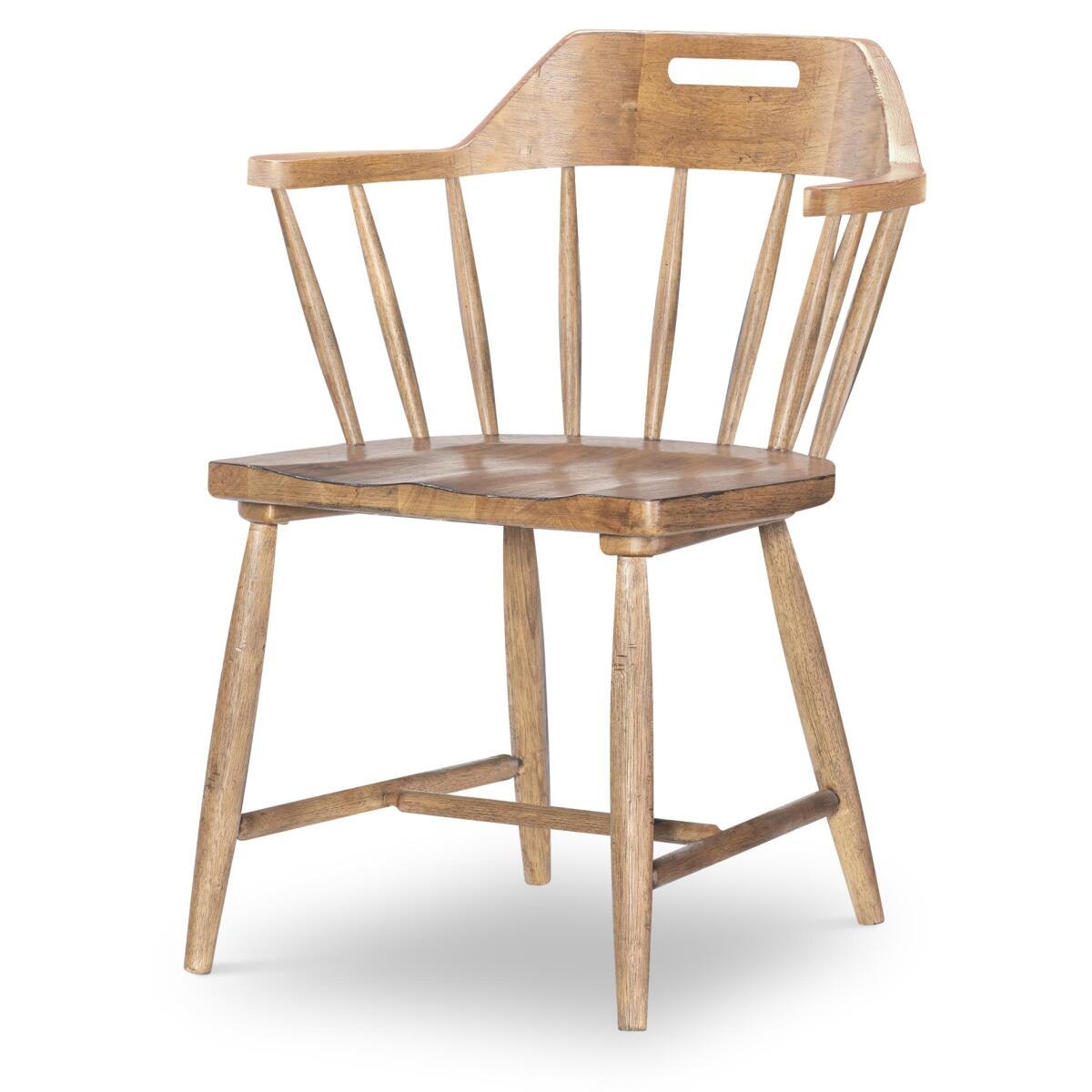 Spindle Back Arm Chair W. Handle Cut Out Chairs & Benches Barnwood Oak 2 Spindle Back Arm Chair W. Handle Cut Out Chairs & Benches Barnwood Oak 2