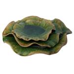 Abella Ceramic Indoor-outdoor Wall Decor, Green, S/3 Wall Decor Green 21