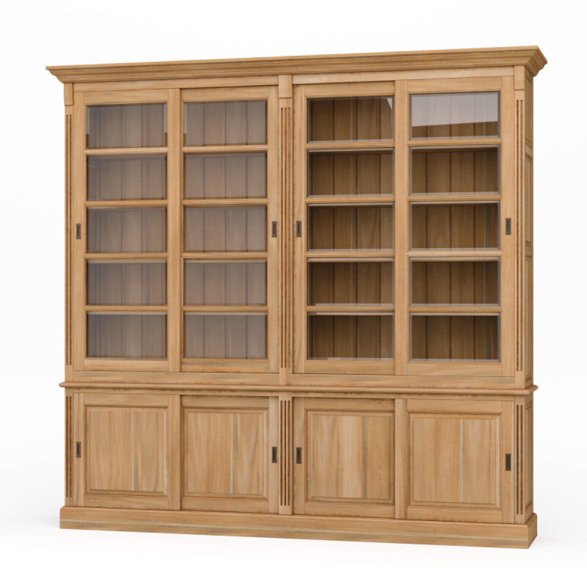 67cb748ee053e3ff22cdcb253f80c711 Hudson 99'' Bookcase W/ Sliding Doors - Image 1
